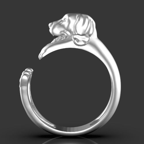 dog ring Silver Gold  Print Silver Gold  Print 3D print model_9