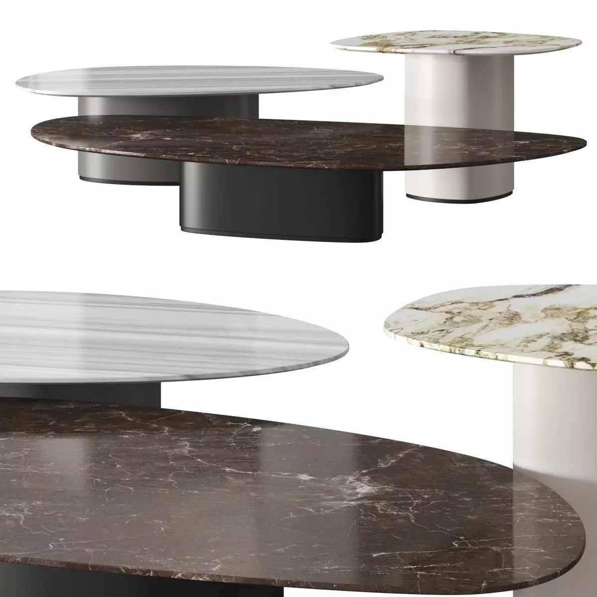 Giorgetti Galet Coffee Tables 3D model_0