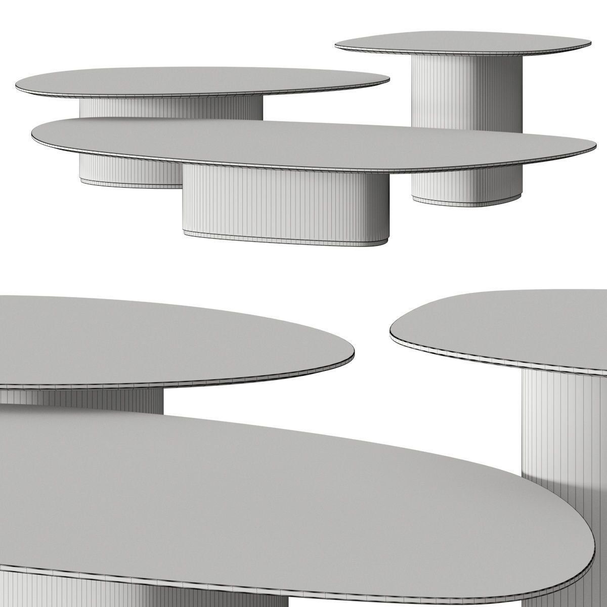 Giorgetti Galet Coffee Tables 3D model_1