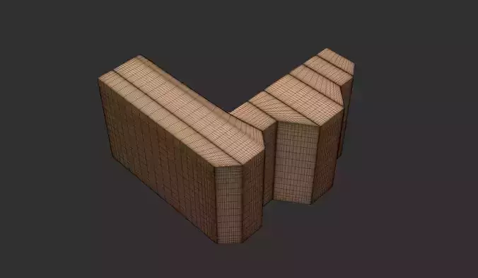 Sample - Architectural Fireplace mantel 3D model Free 3D model