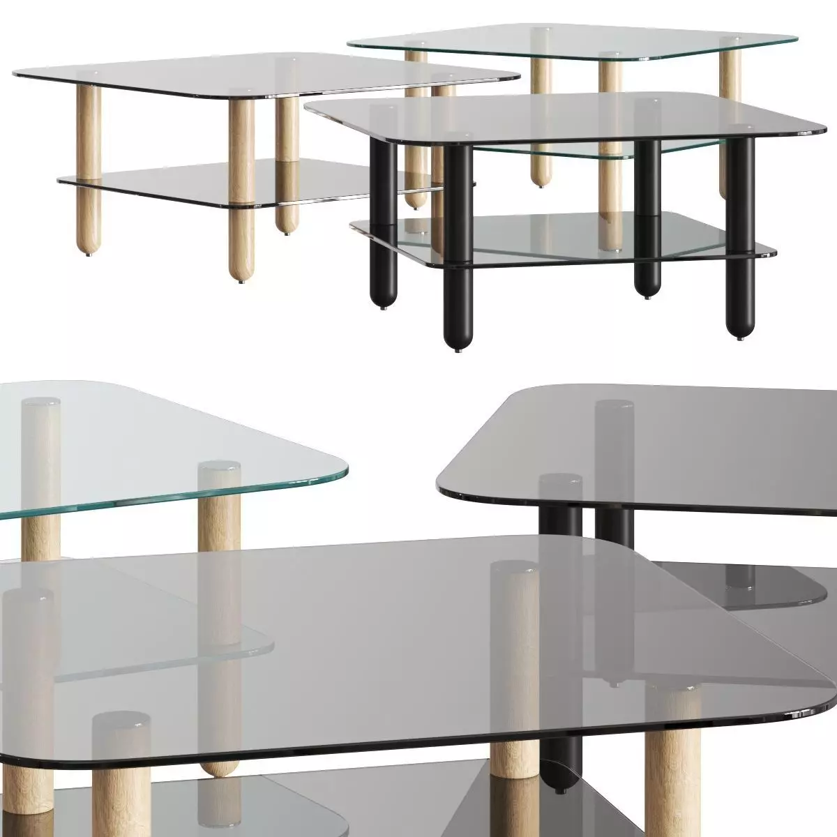 Fogia Big Sur Coffee Tables 3D model_0