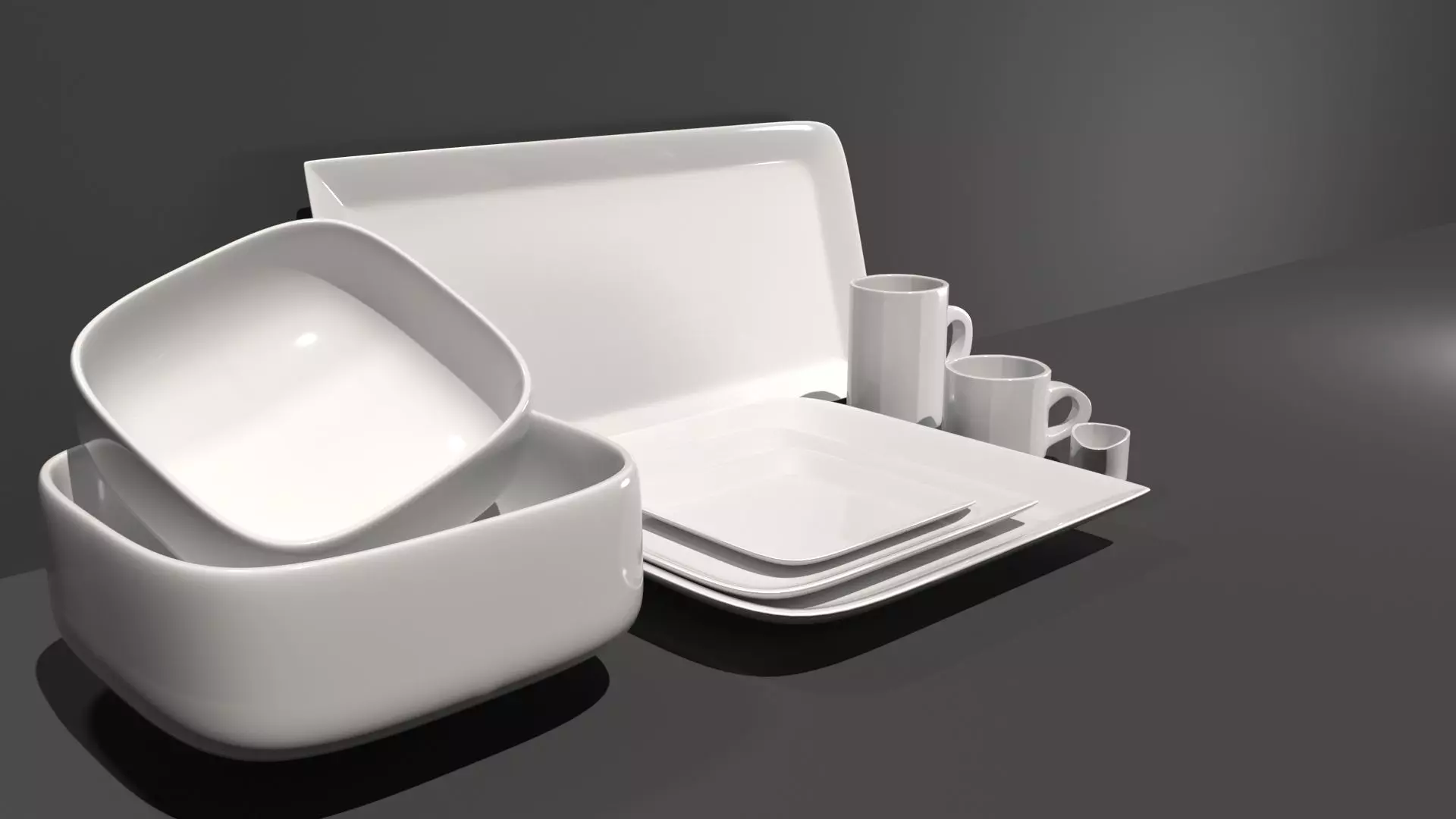 Dishes 3D model_0