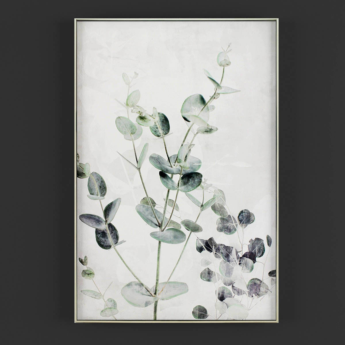 Pictures30 eucalyptus leaf wall art Low-poly 3D model_1