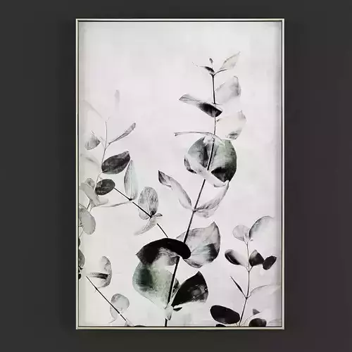 Pictures30 eucalyptus leaf wall art Low-poly 3D model