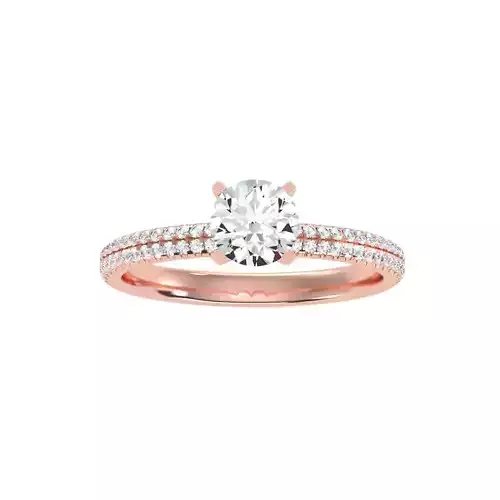 Women solitaire ring 3dm 10size stl render detail  3D print model