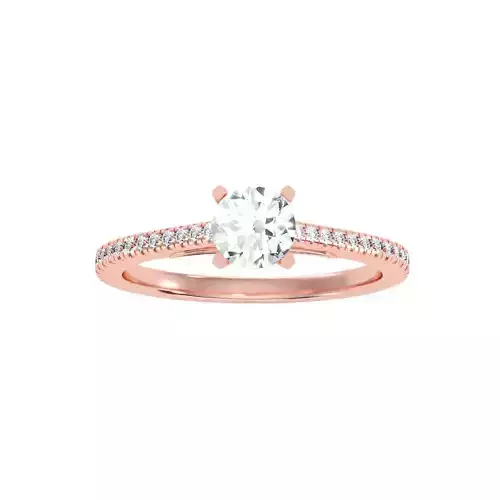 Women solitaire ring 3dm 10size stl render detail  3D print model