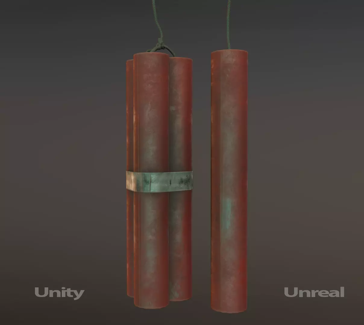 Dynamite  PBR Low Poly Asset Pack Low-poly 3D model_0