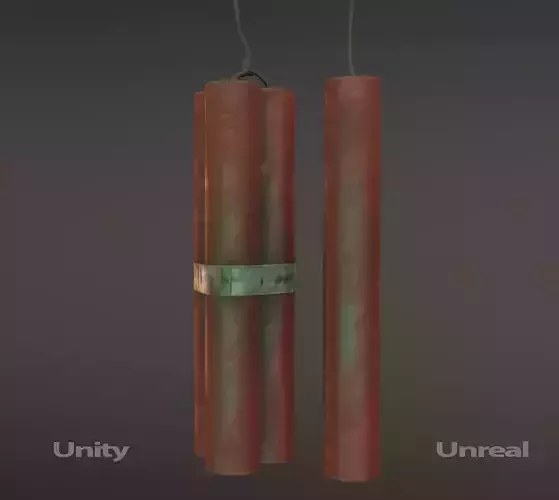 Dynamite  PBR Low Poly Asset Pack Low-poly 3D model
