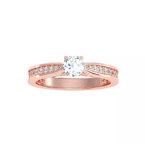 Women solitaire ring 3dm 10size stl render detail  3D print model