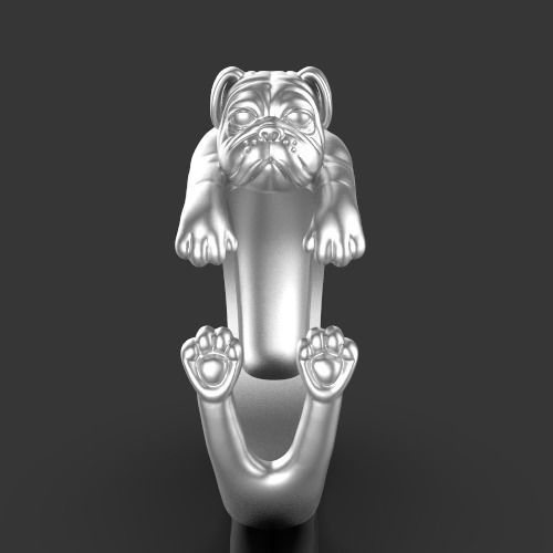 Dog ring Silver Gold  Print 3D print model_6