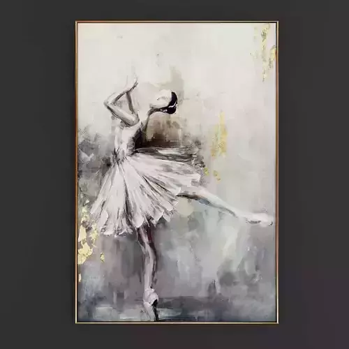 Pictures39 ballerina painting on canvas