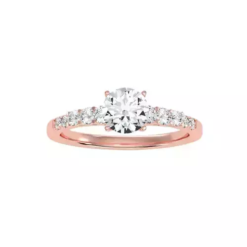 Women solitaire ring 3dm 10size stl render detail  3D print model