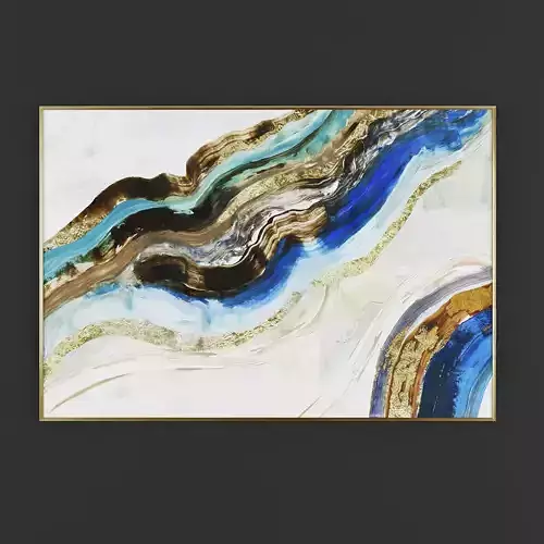 Pictures42 abstract painting in gold