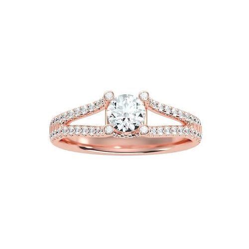 Women solitaire ring 3dm 10size stl render detail  3D print model