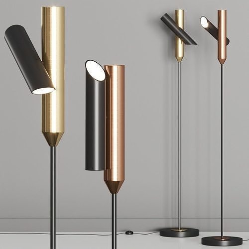 West Elm Focus Led Floor Lamp 3D model