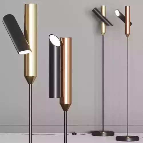 West Elm Focus Led Floor Lamp 3D model