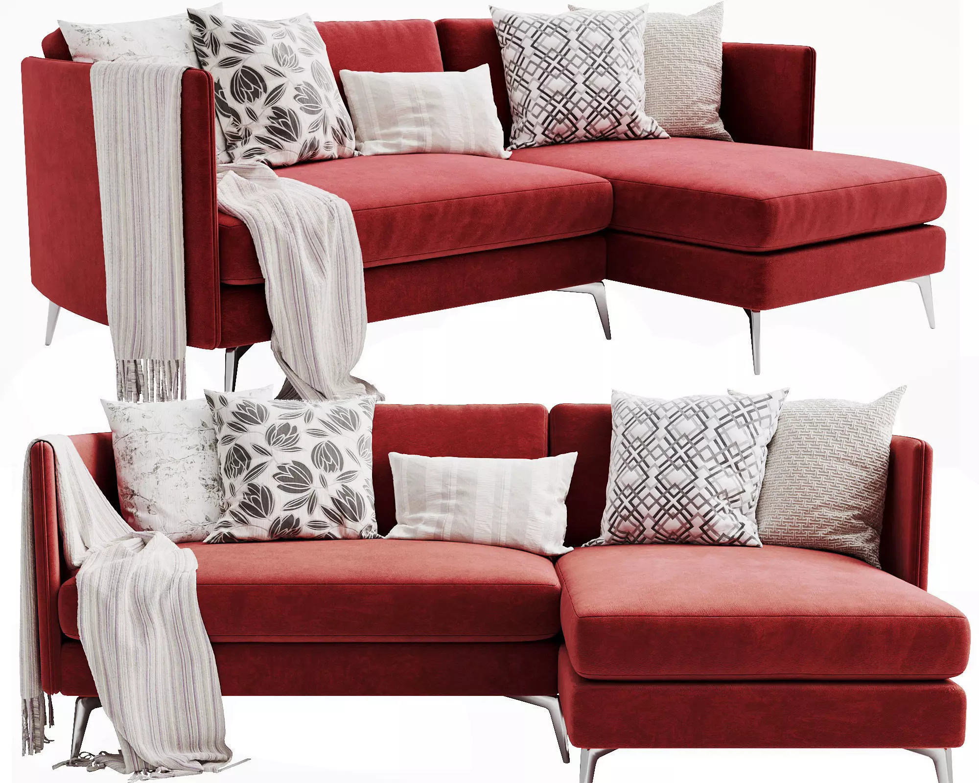 Boconcept osaka 4 chaise lounge 3D model