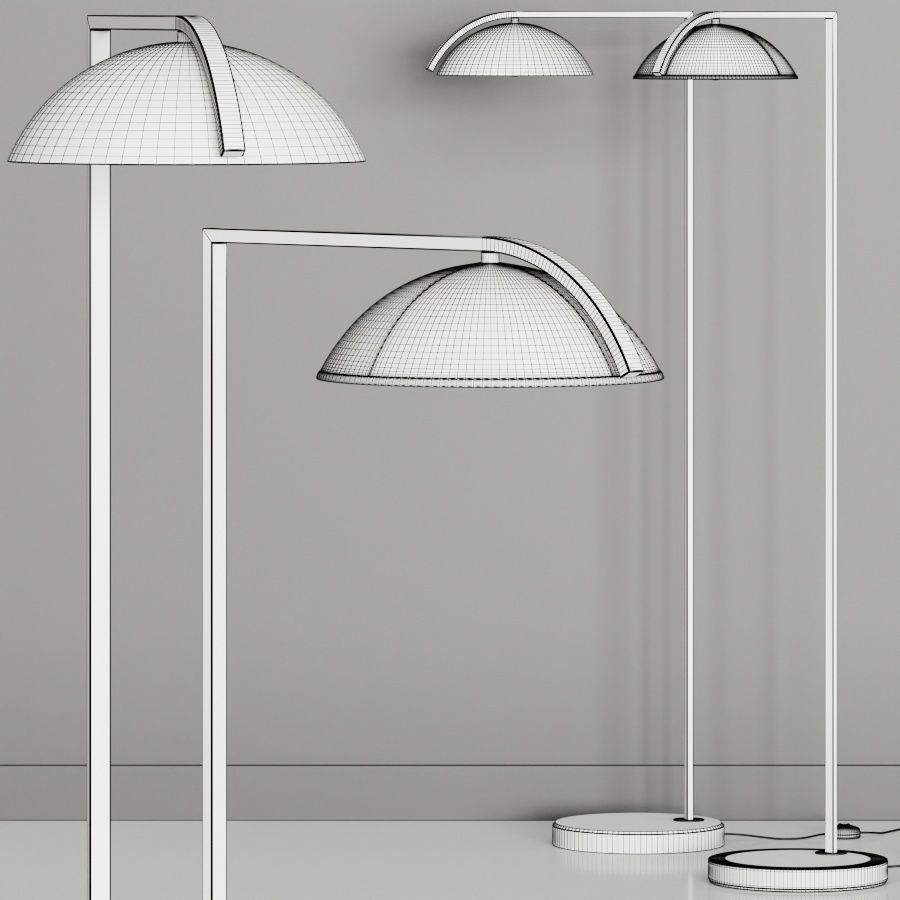 CB2 Exclusive Belgrave FLoor Lamp 3D model_4