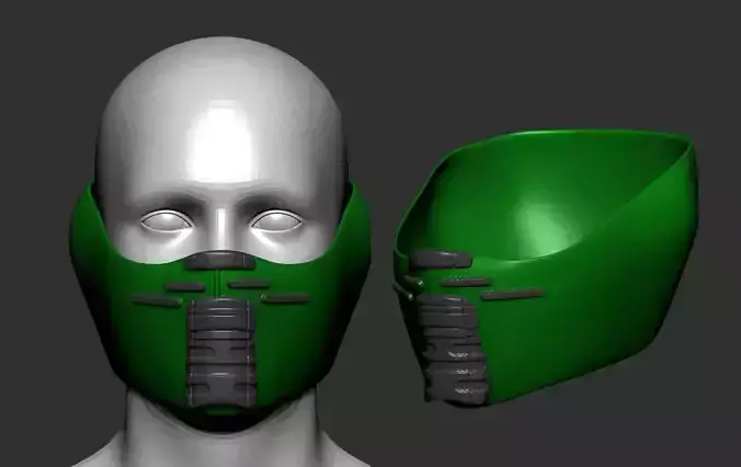 helmet high poly sculpt 3d printable ver 7 3D model