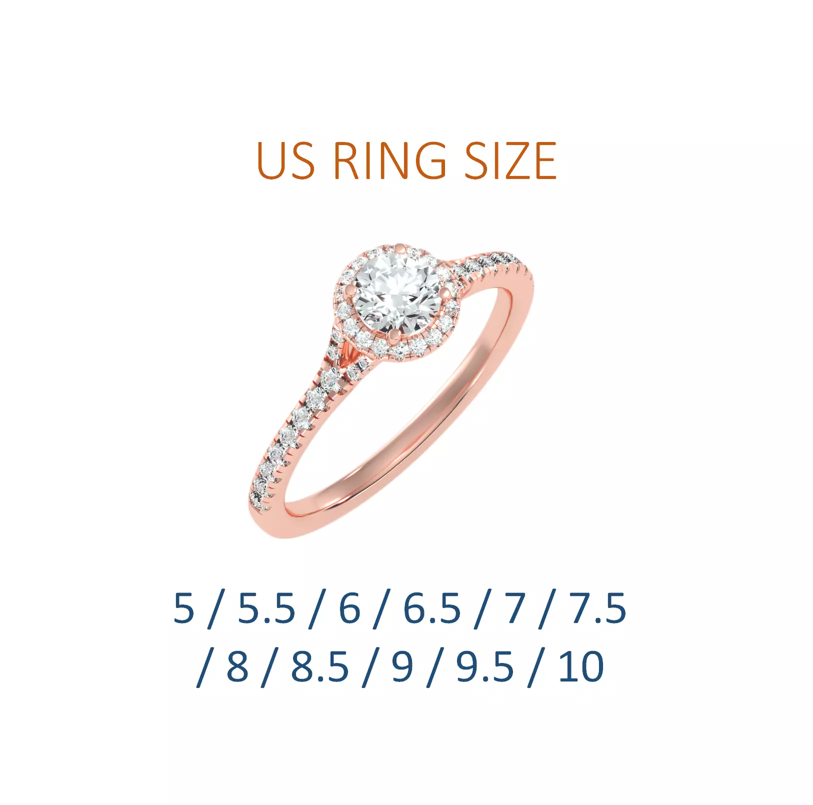 Women solitaire ring full US finger size 3dm stl render detail 3D print model_0