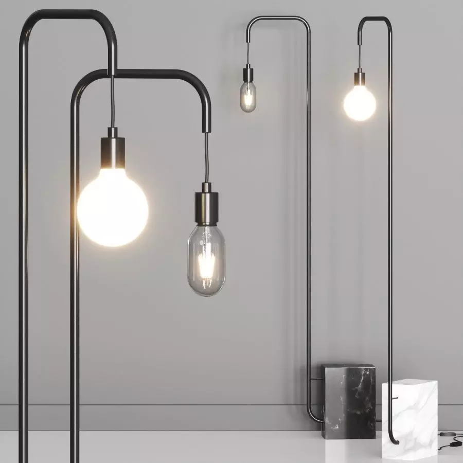 CB2 Exclusive Marble Floor Lamp 3D model