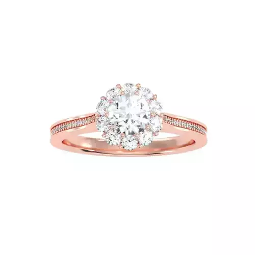 Women solitaire ring 3dm 10size stl render detail  3D print model