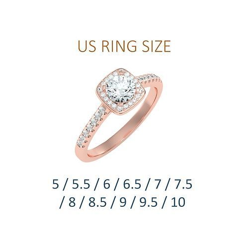 Women solitaire ring full US finger size 3dm stl render detail  3D print model