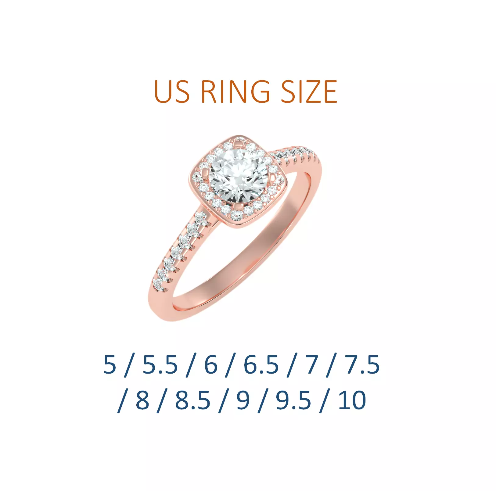 Women solitaire ring full US finger size 3dm stl render detail 3D print model_0
