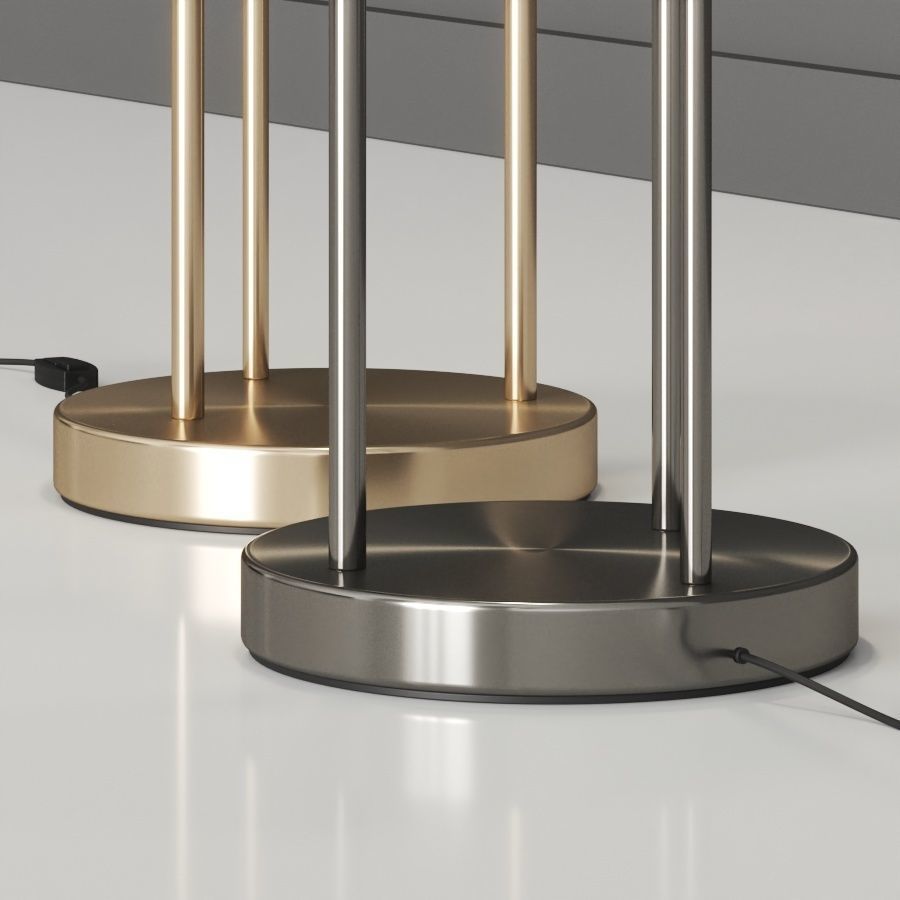 West Elm Deco Shelf Floor Lamp 3D model_2