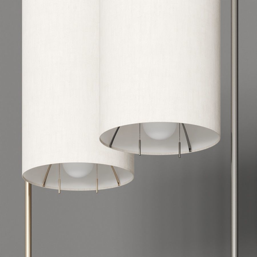 West Elm Deco Shelf Floor Lamp 3D model_3