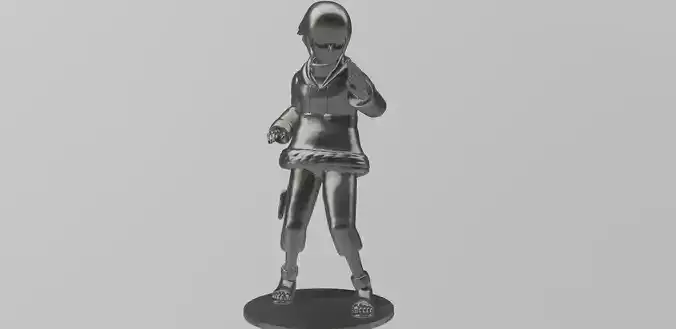 Hinata Hyuga from Naruto 3D print model