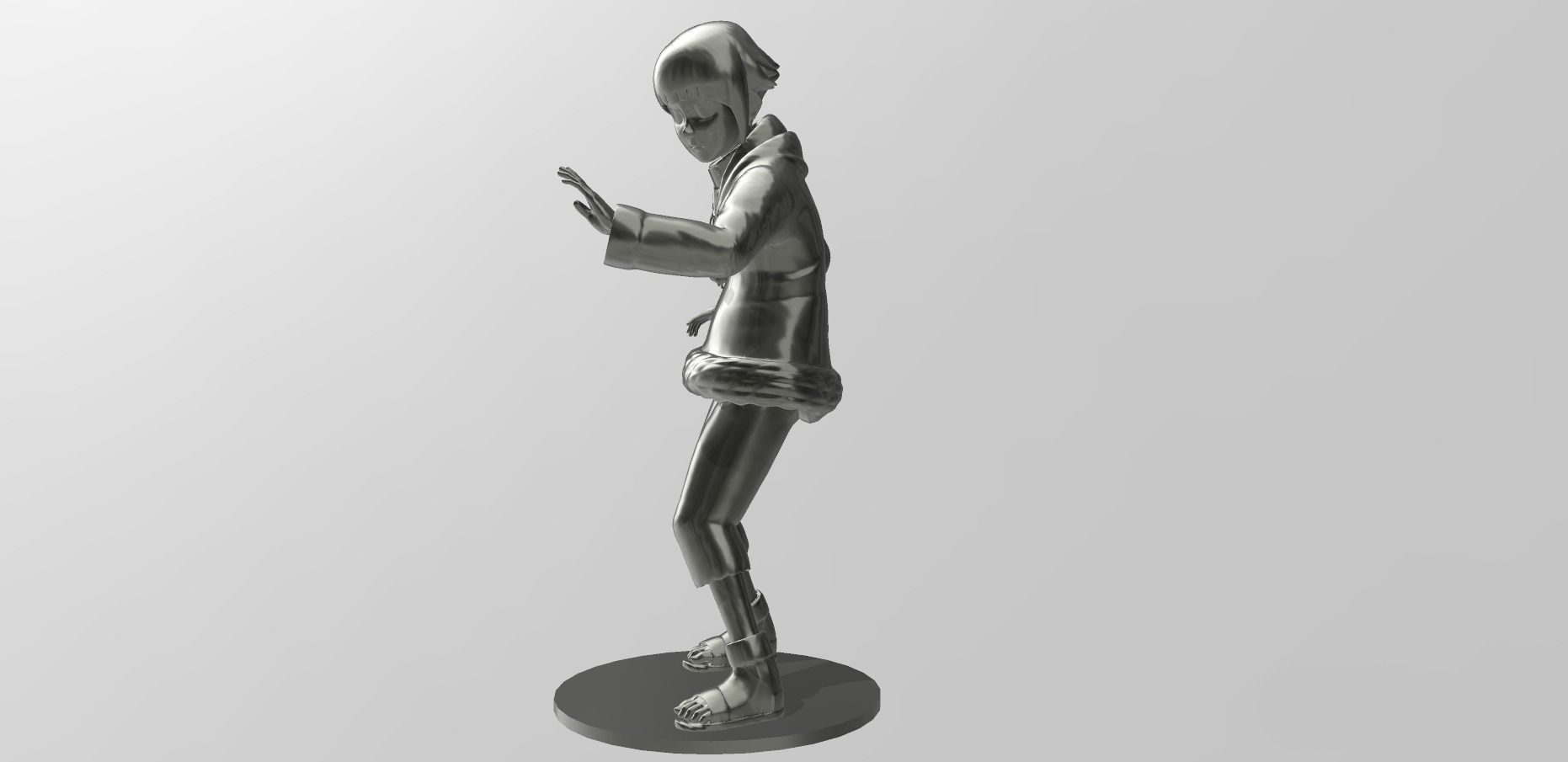 Hinata Hyuga from Naruto 3D print model_1