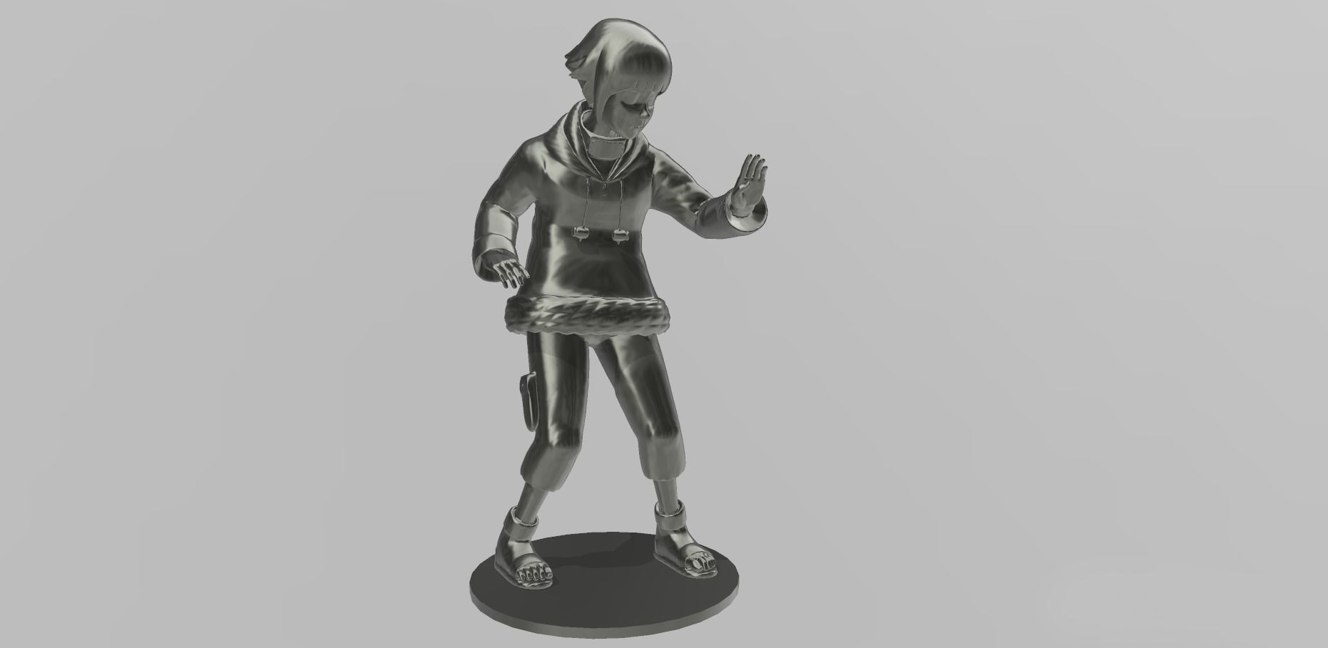 Hinata Hyuga from Naruto 3D print model_4