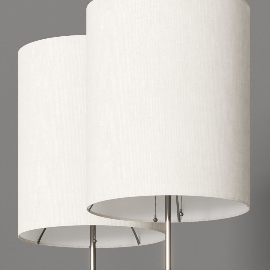 CB2 Raw Marble Floor Lamp 3D model_2