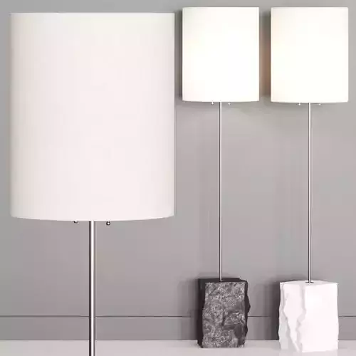 CB2 Raw Marble Floor Lamp