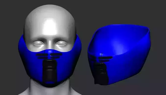 helmet high poly sculpt 3d printable ver 7 3D model