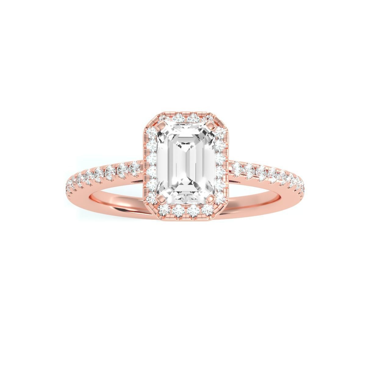 Women solitaire ring full US finger size 3dm stl render detail  3D print model_18