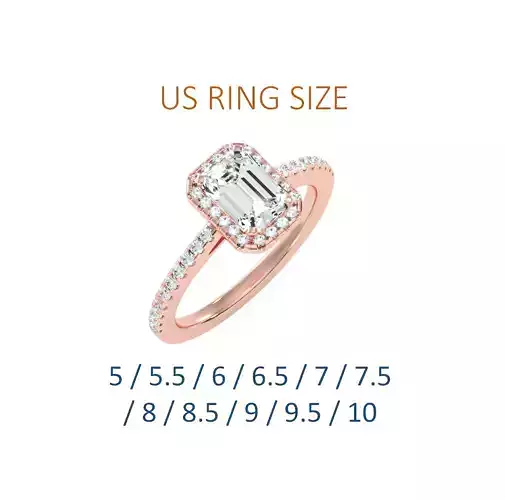 Women solitaire ring full US finger size 3dm stl render detail  3D print model