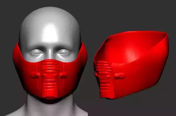 helmet high poly sculpt 3d printable ver 7 3D model 3D model