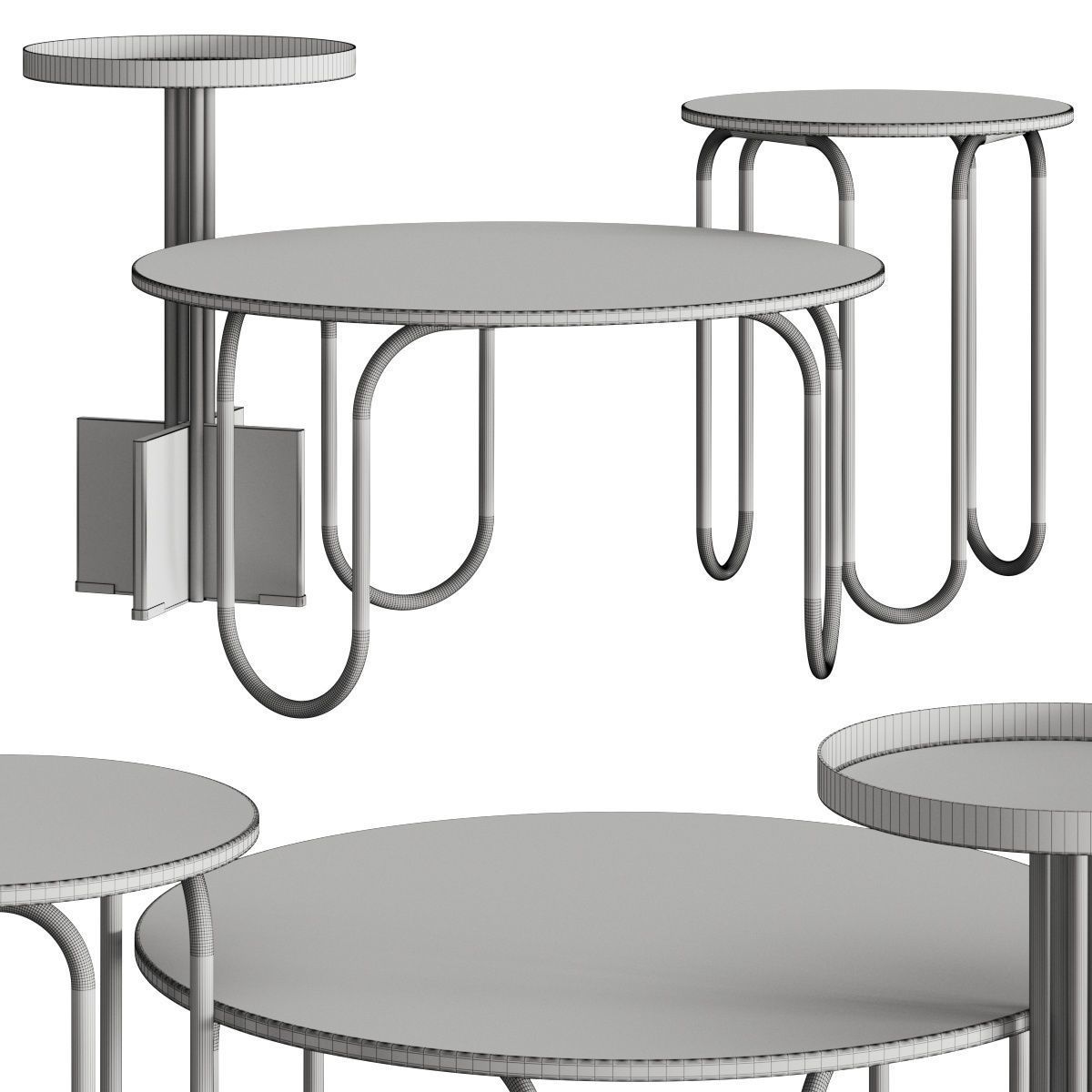 West Elm Nyla and Cecile Coffee Tables 3D model_1