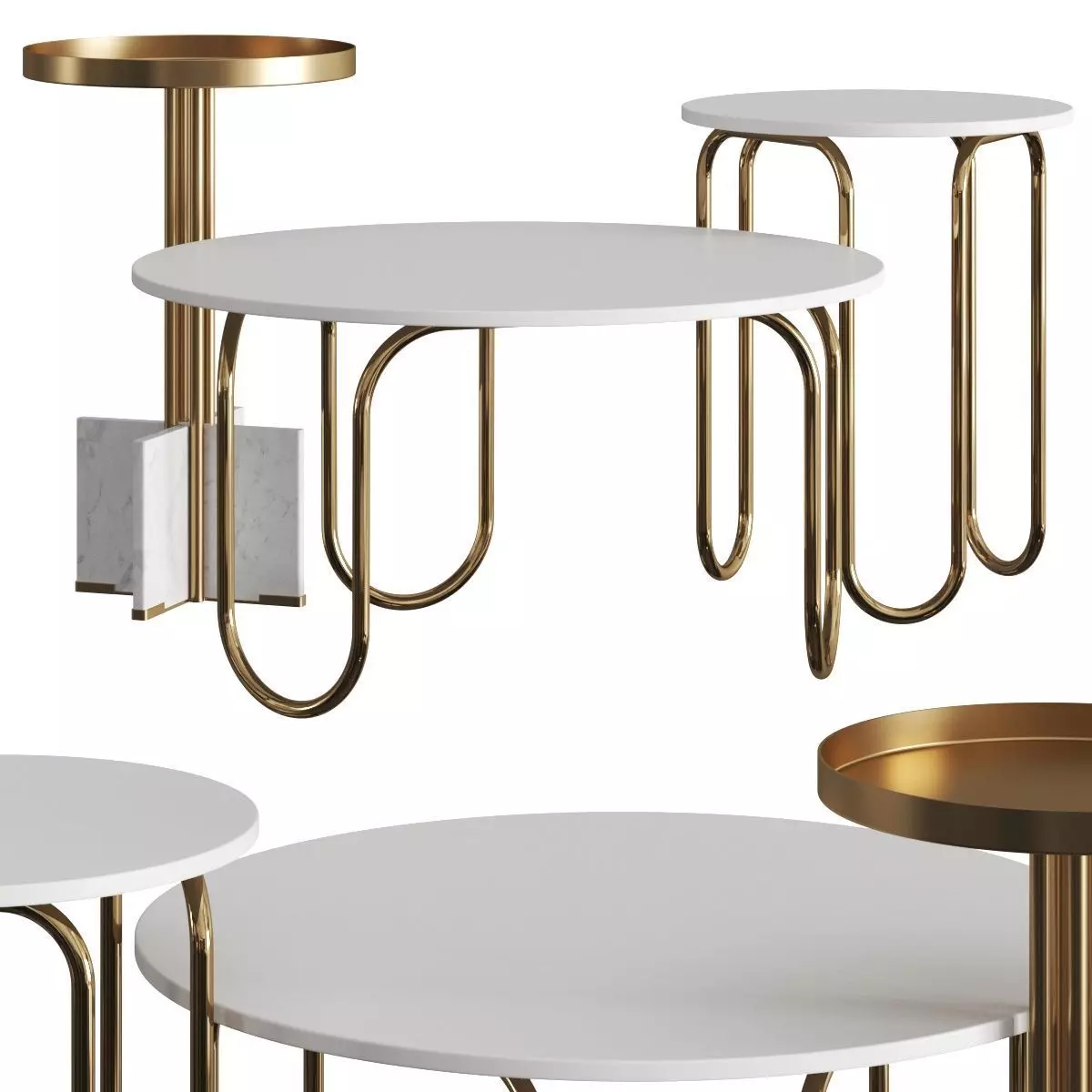 West Elm Nyla and Cecile Coffee Tables 3D model_0