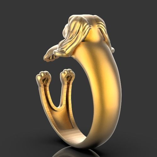 dog ring Silver Gold  Print 3D print model_3