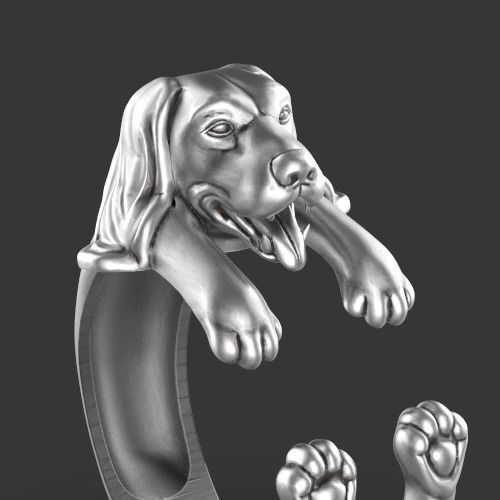 dog ring Silver Gold  Print 3D print model_9