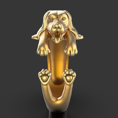 dog ring Silver Gold  Print 3D print model_2