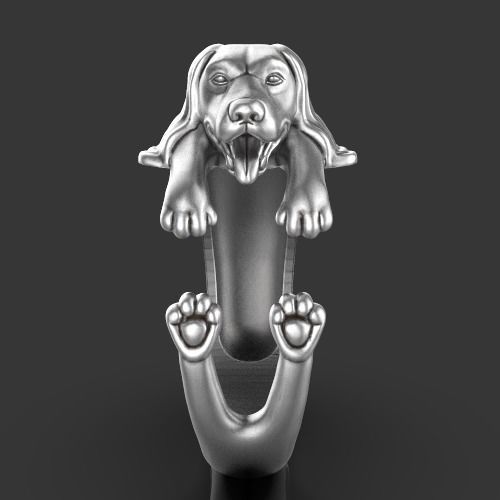 dog ring Silver Gold  Print 3D print model_6