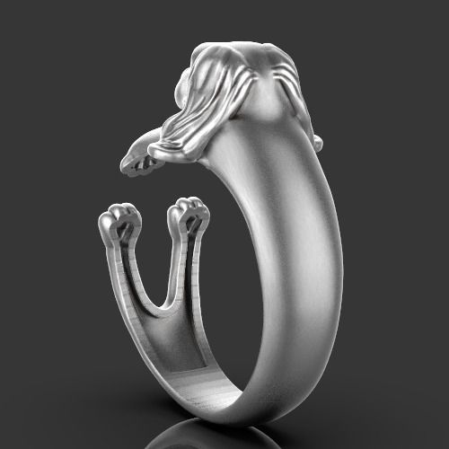 dog ring Silver Gold  Print 3D print model_8
