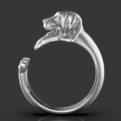 dog ring Silver Gold  Print 3D print model_7