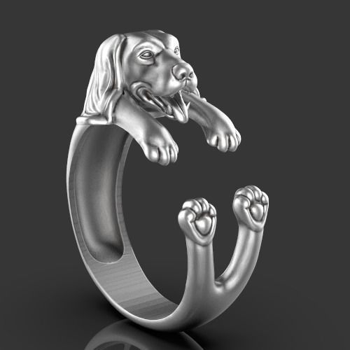 dog ring Silver Gold  Print 3D print model_5
