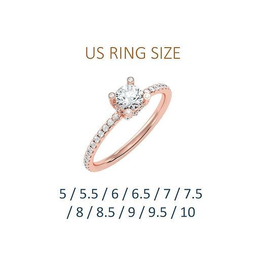 Women solitaire ring full US finger size 3dm stl render detail  3D print model
