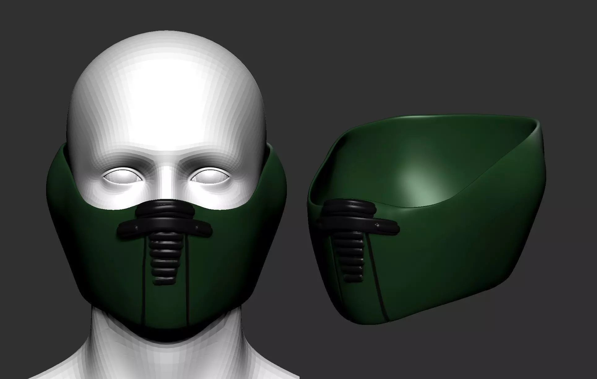 Gas mask helmet 3D model 3D model_0